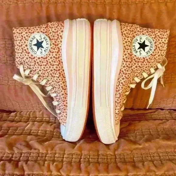 Chuck Taylor All Star Move Platform High Vintage Floral, Size Women’s 8.5 - Picture 5 of 8